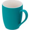 Кружка с покрытием soft-touch “Tulip Gum”, бирюзовый 320C