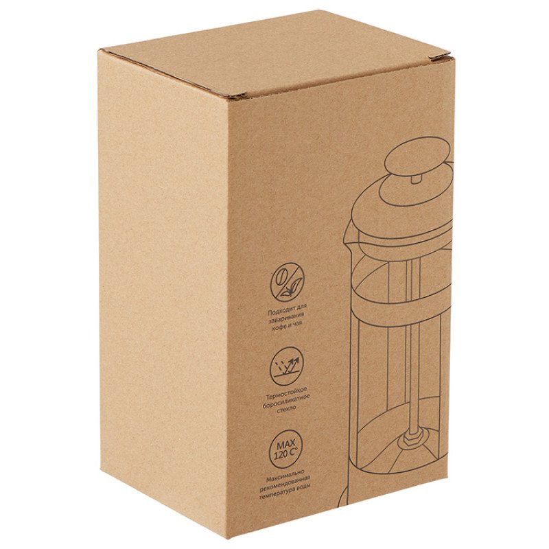 Пластиковый френч-пресс "Savor", 350 мл, красный