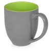 Кружка керамическая «Gracy» 450мл, серый/зеленое яблоко