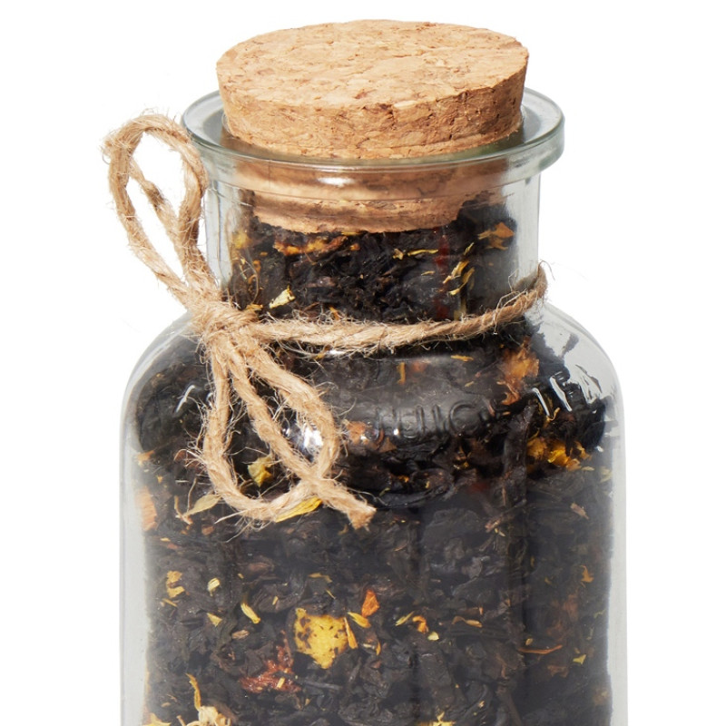 Сокочай. Чай черный, пропитанный соком ананаса, с кусочками ананаса, манго и маракуйей, календула, 65 г.