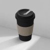 Термокружка "Muffin" из натуральных волокон, черный Термокружка "Muffin" из натуральных волокон, черный