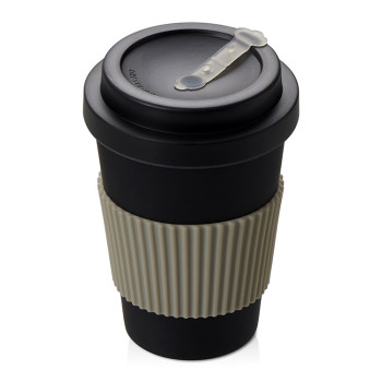 Термокружка "Muffin" из натуральных волокон, черный