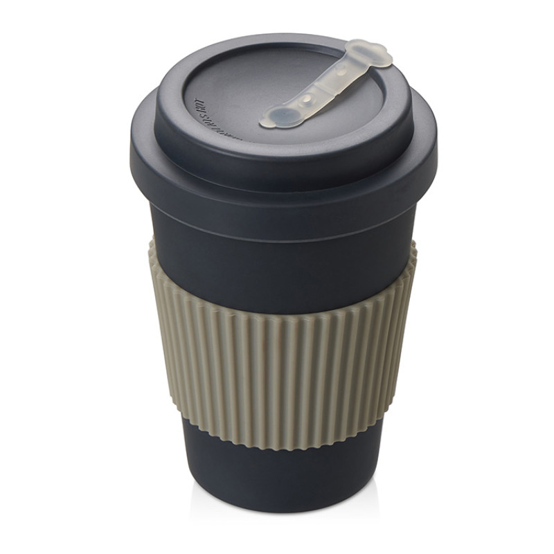 Термокружка "Muffin" из натуральных волокон, темно-серый