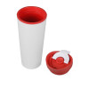 Термокружка «Brite» 500мл, белый/красный