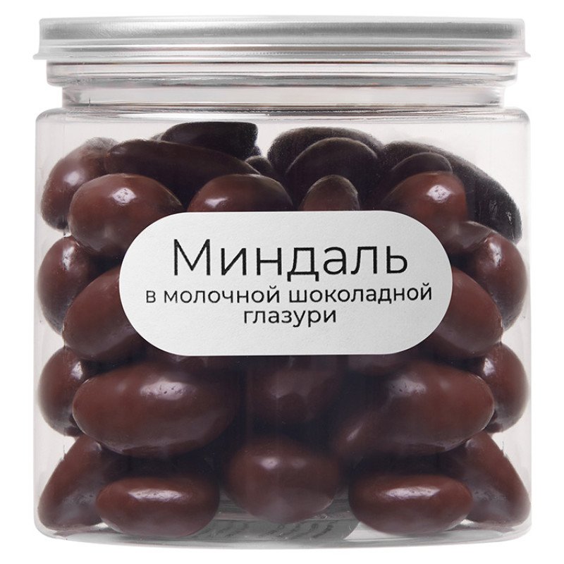 Миндаль в молочной шоколадной глазури, 140 гр