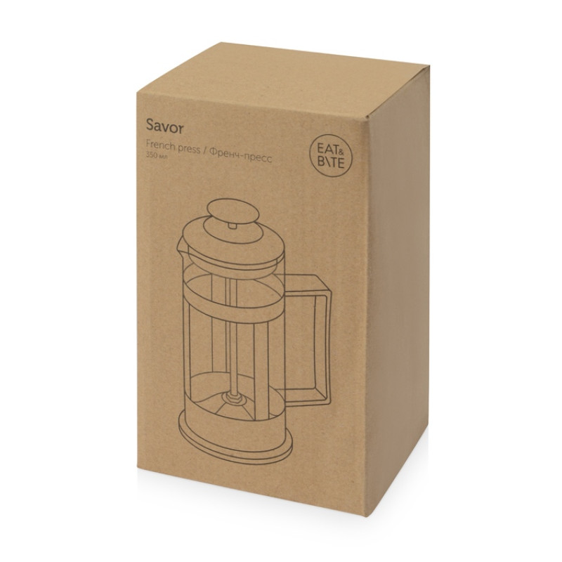 Пластиковый френч-пресс "Savor", 350 мл, черный