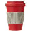 Термокружка "Muffin" из натуральных волокон, красный