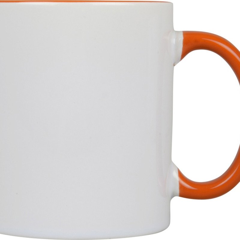Кружка для сублимации «Sublime Color», белый/оранжевый