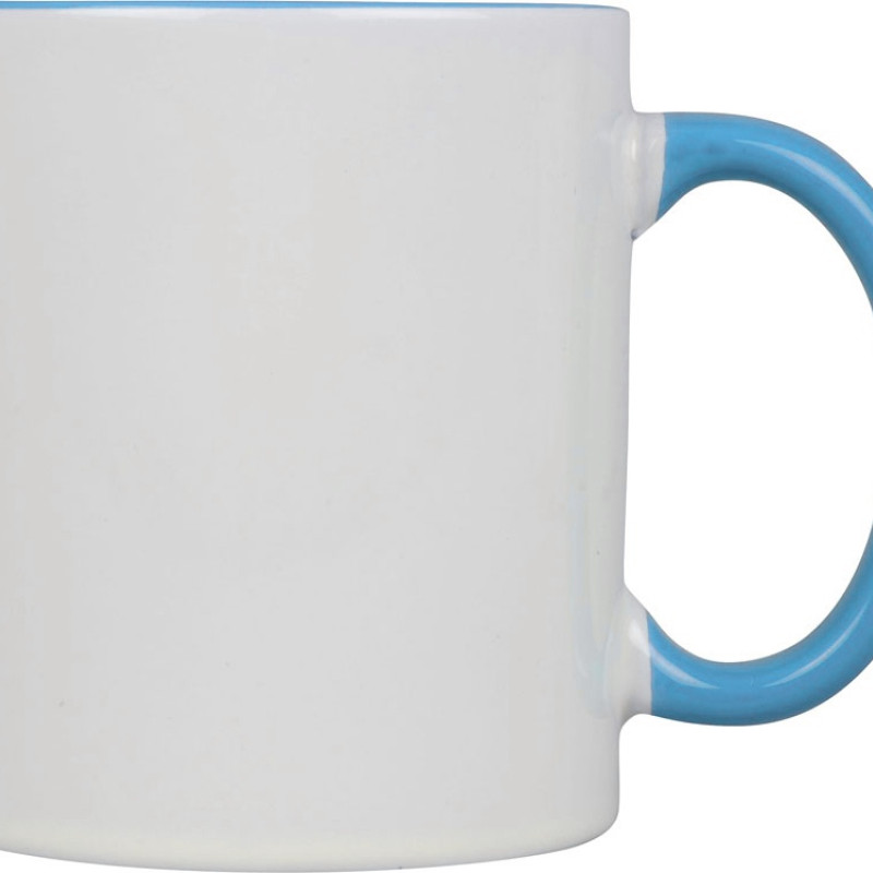 Кружка для сублимации «Sublime Color», белый/голубой