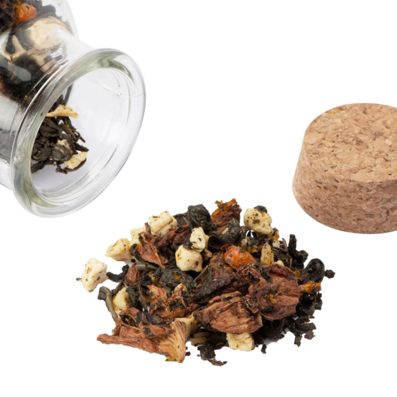 Чай зеленый, с соком ананаса и кусочками яблока/облепихи, 140г