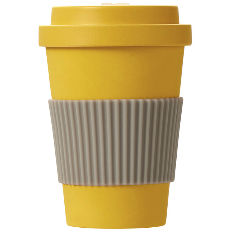 Термокружка "Muffin" из натуральных волокон, желтый