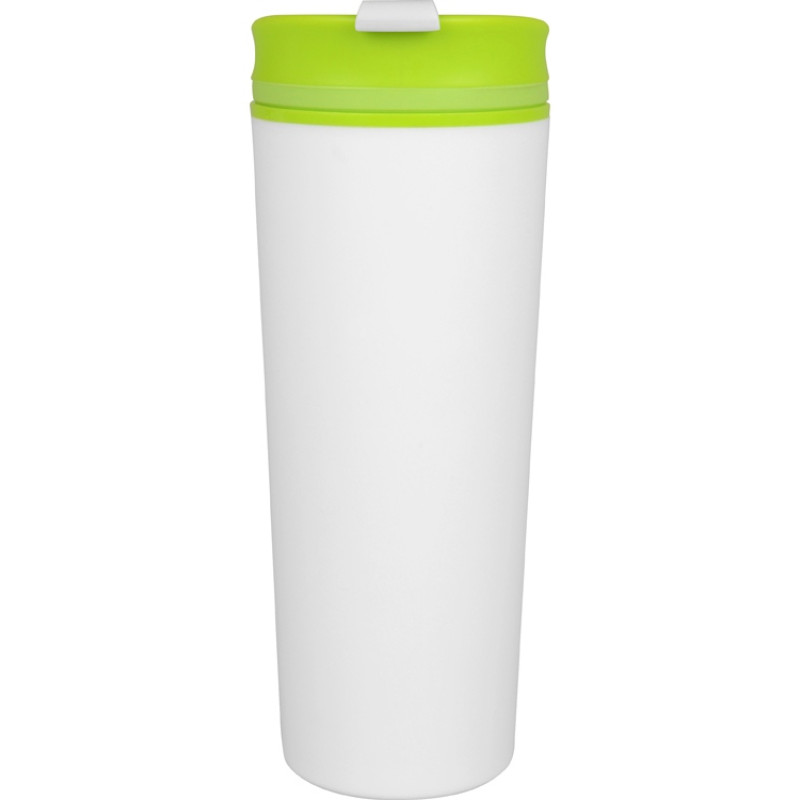 Термокружка «Brite» 500мл, белый/зеленое яблоко