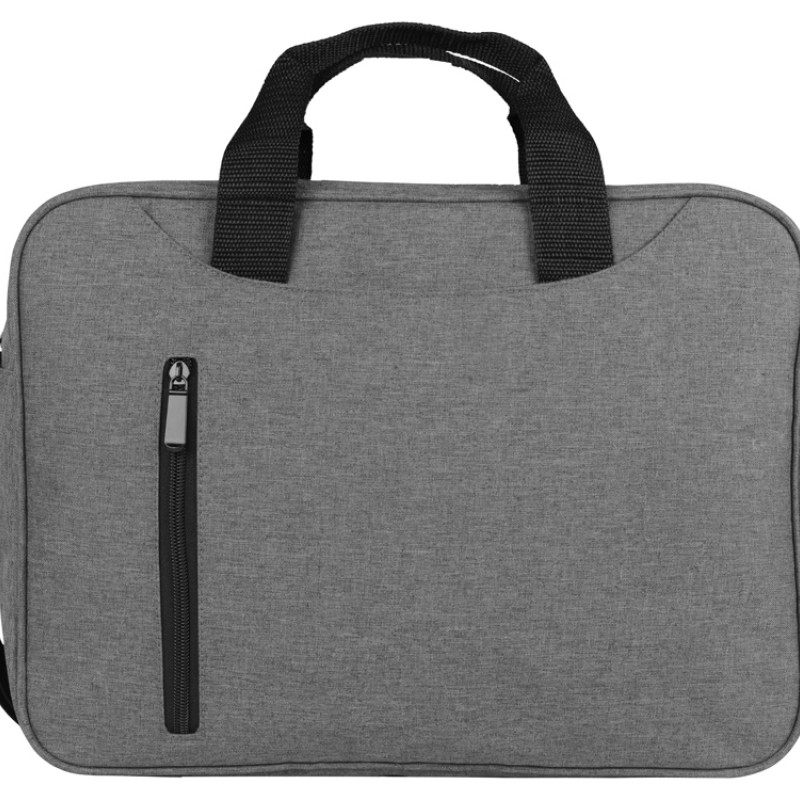 Сумка для ноутбука Wing с вертикальным наружным карманом, серый (Р)