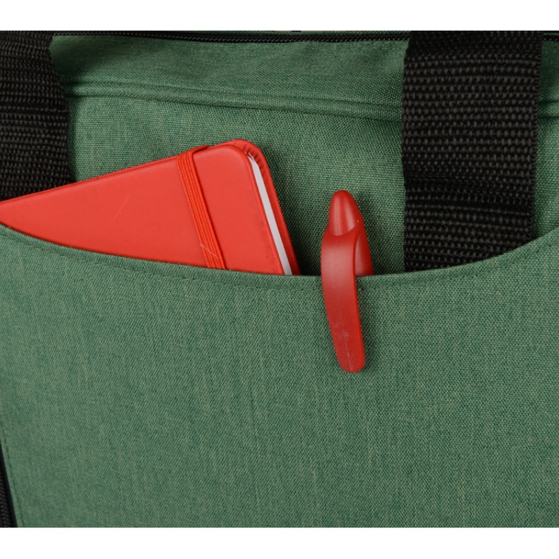 Сумка для ноутбука Wing с вертикальным наружным карманом, зеленый Сумка для ноутбука Wing с вертикальным наружным карманом, зеленый