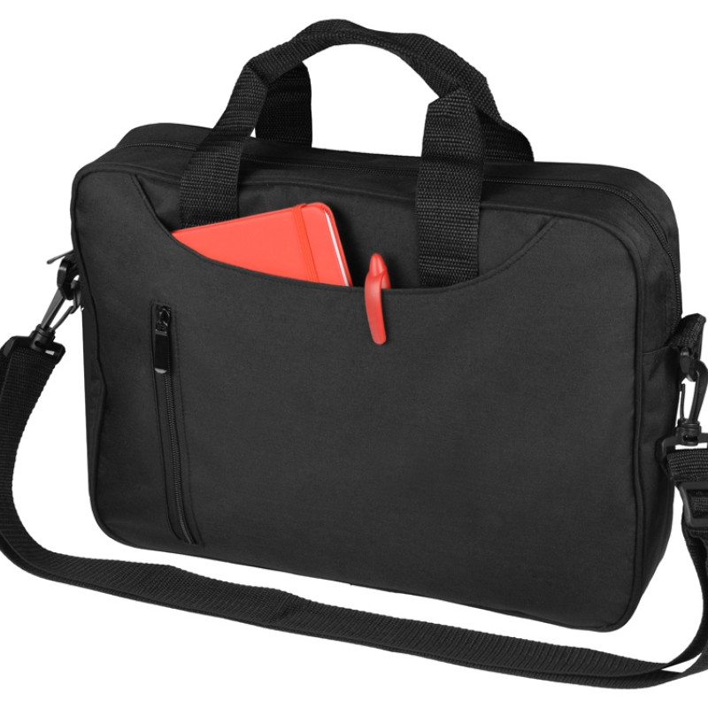 Сумка для ноутбука Wing с вертикальным наружным карманом, черный (Р) Сумка для ноутбука Wing с вертикальным наружным карманом, черный (Р)