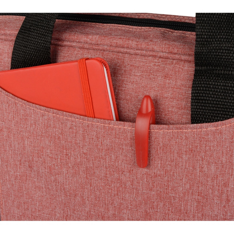 Сумка для ноутбука Wing с вертикальным наружным карманом, красный (Р)