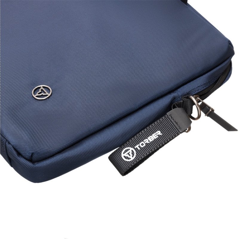 Сумка для ноутбука TORBER ВЕКТОР 15.6'', синий, нейлон/полиэстер, 40 x 5 x 30 см, 5л