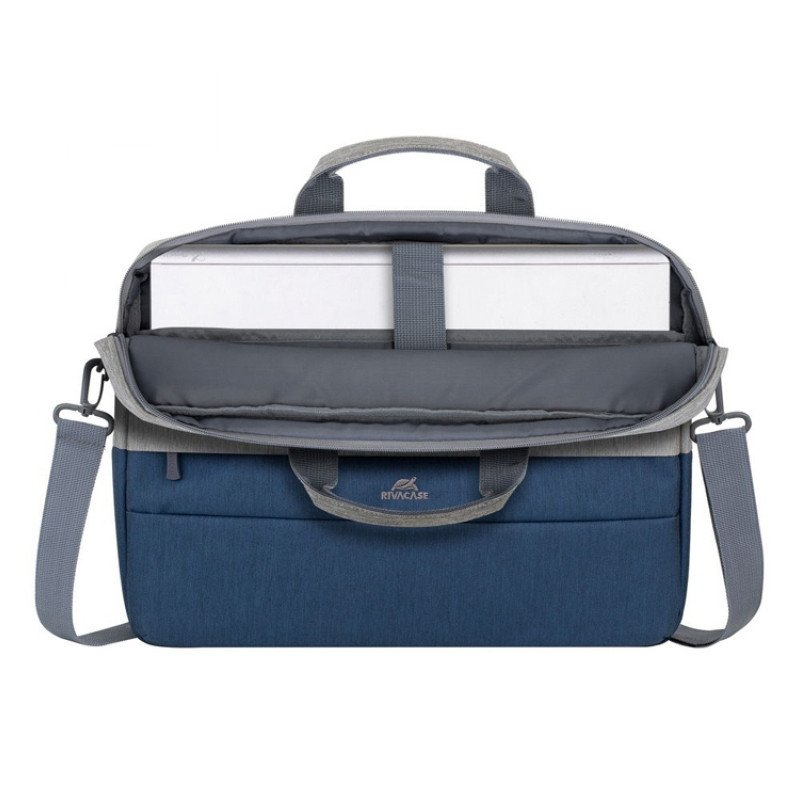 RIVACASE 7532 grey/dark blue сумка для ноутбука 15.6''