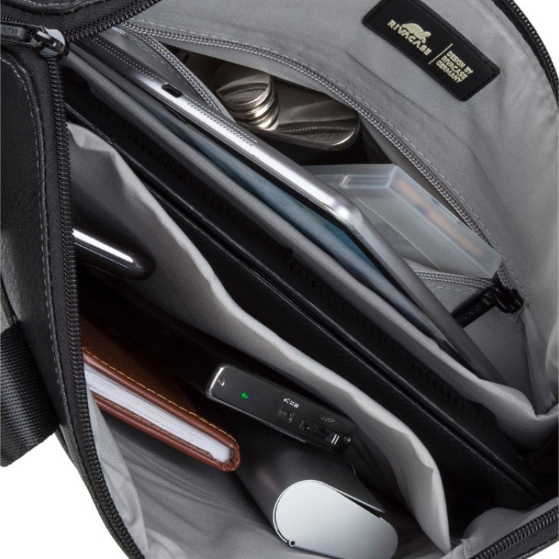 Сумка для ноутбука 13.3" из кожзама 8920, черный