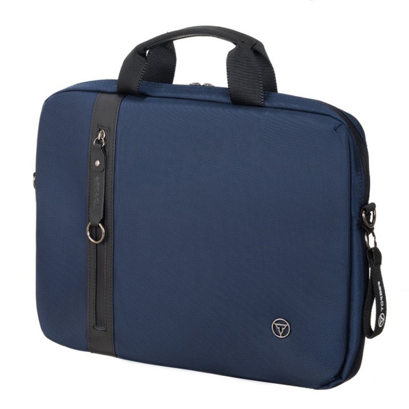 Сумка для ноутбука TORBER ВЕКТОР 15.6'', синий, нейлон/полиэстер, 40 x 5 x 30 см, 5л