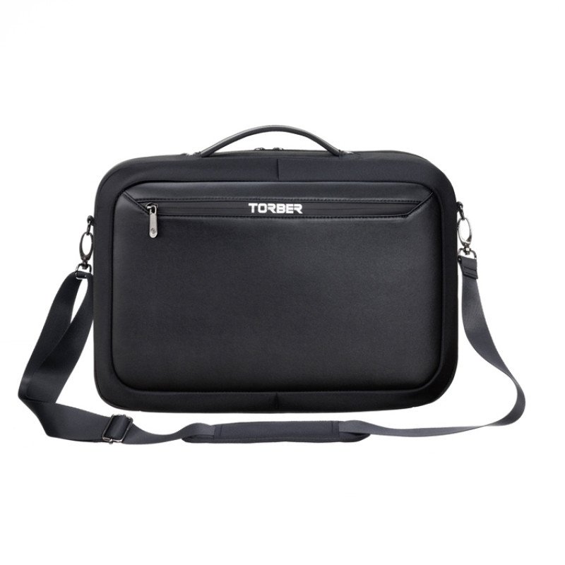 Сумка для ноутбука TORBER ВОЯЖ 15.6'', чёрный, нейлон/микрофибра, 44 х 10 х 32 см, 12л