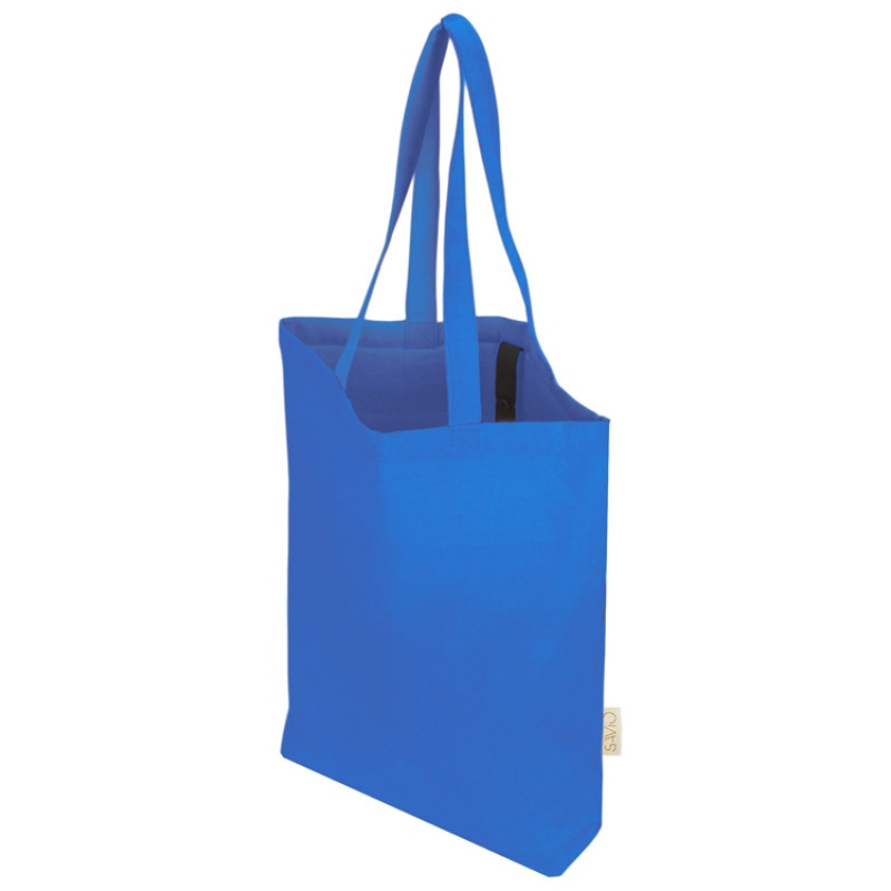 Сумка Fixy из переработанного хлопка с фиксирующей эластичной лентой, синий