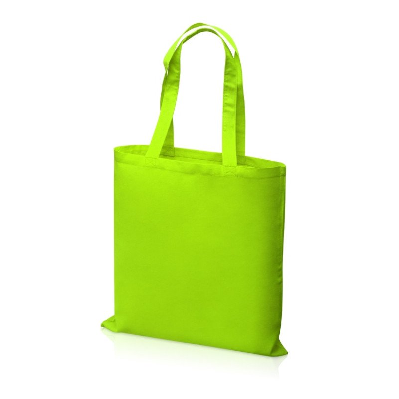 Сумка для шопинга Carryme 140 хлопковая, 140 г/м2, зеленое яблоко