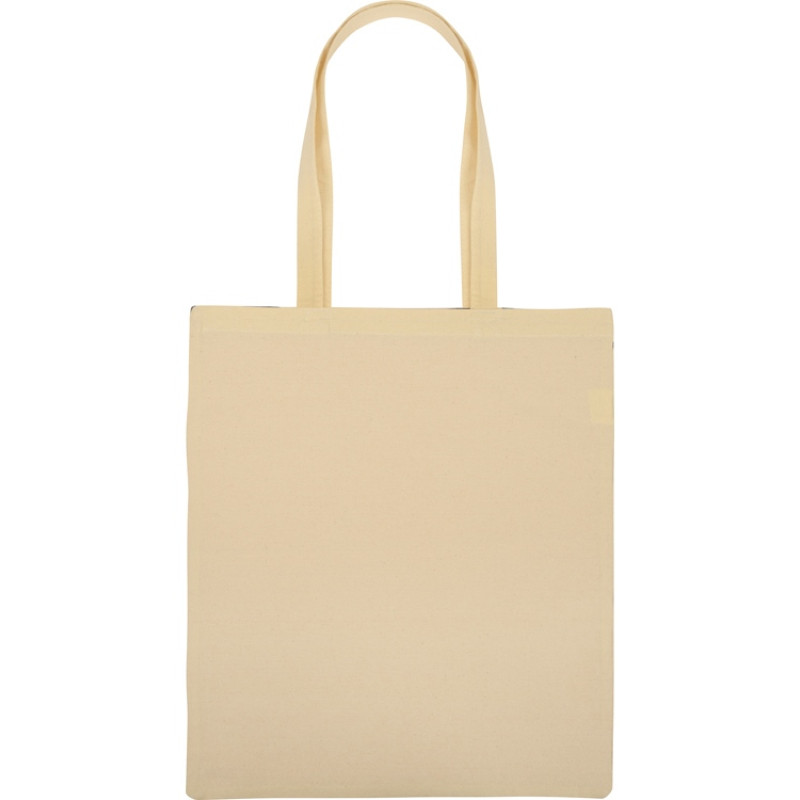 Сумка для шопинга Twin двухцветная из хлопка, 180 г/м2, черный/натуальный