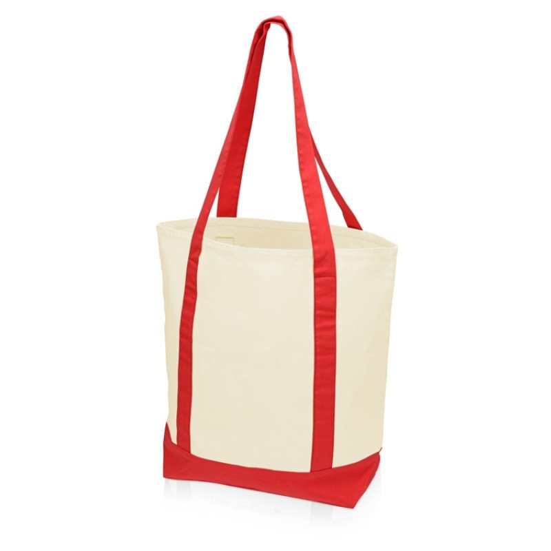 Сумка для шопинга Cotton, натуральный/красный