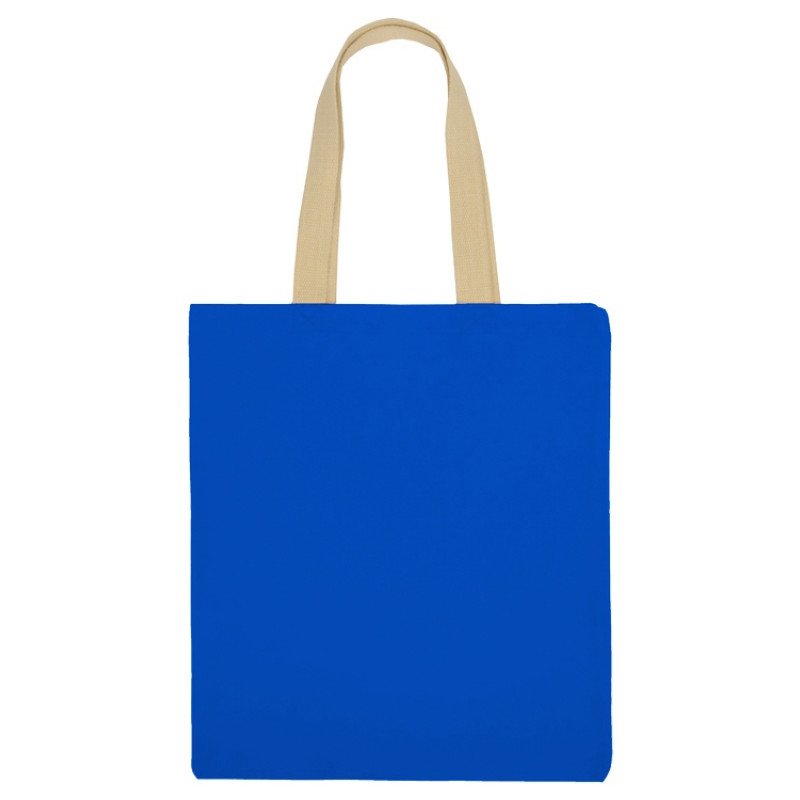 Сумка для шопинга Steady из хлопка с парусиновыми ручками, 260 г/м2, синий