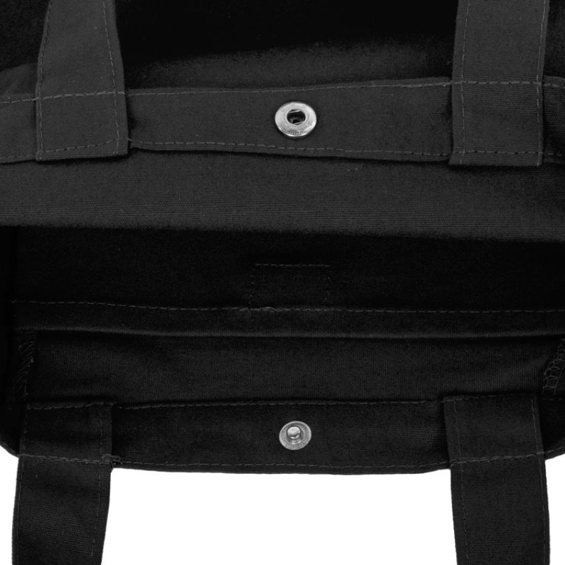 Сумка Helfer из хлопка на кнопке с регулирующейся лямкой, черный (P)