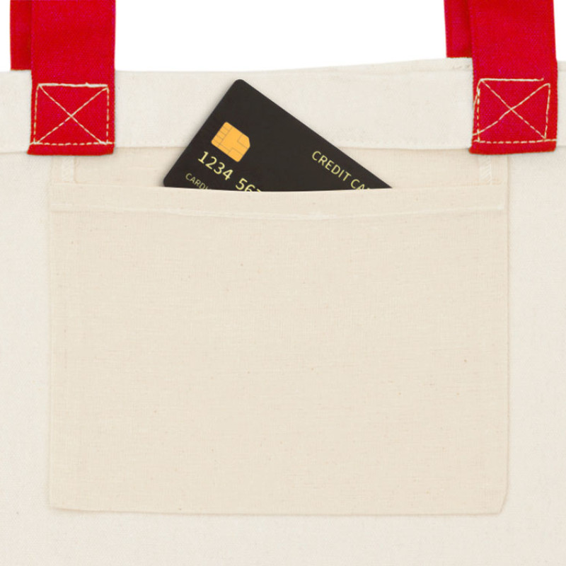 Сумка для шоппинга Cotton из переработанного хлопка 280 г, красный