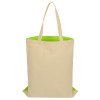 Сумка для шопинга Twin двухцветная из хлопка, 180 г/м2, зеленое яблоко/натуральный Сумка для шопинга Twin двухцветная из хлопка, 180 г/м2, зеленое яблоко/натуральный