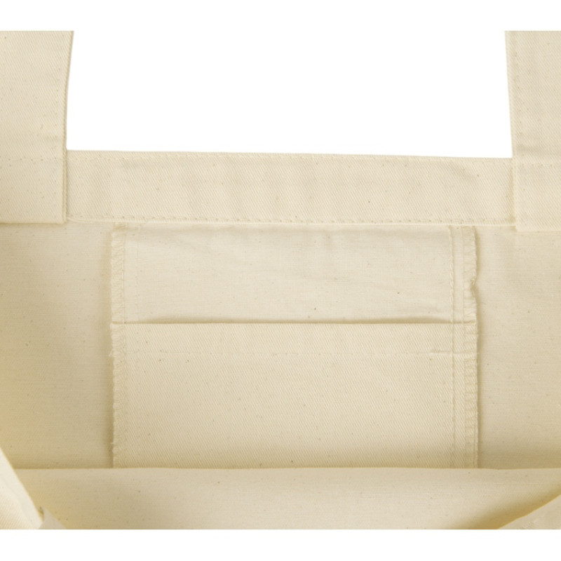 Сумка с широким дном и боками, натуральный