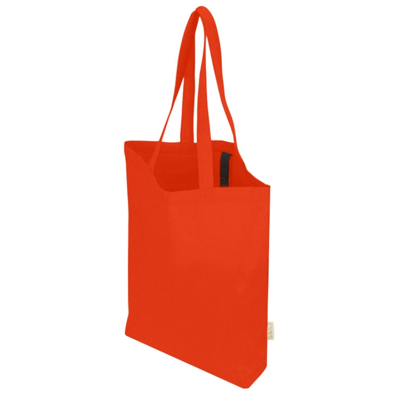 Сумка Fixy из переработанного хлопка с фиксирующей эластичной лентой, оранжевый