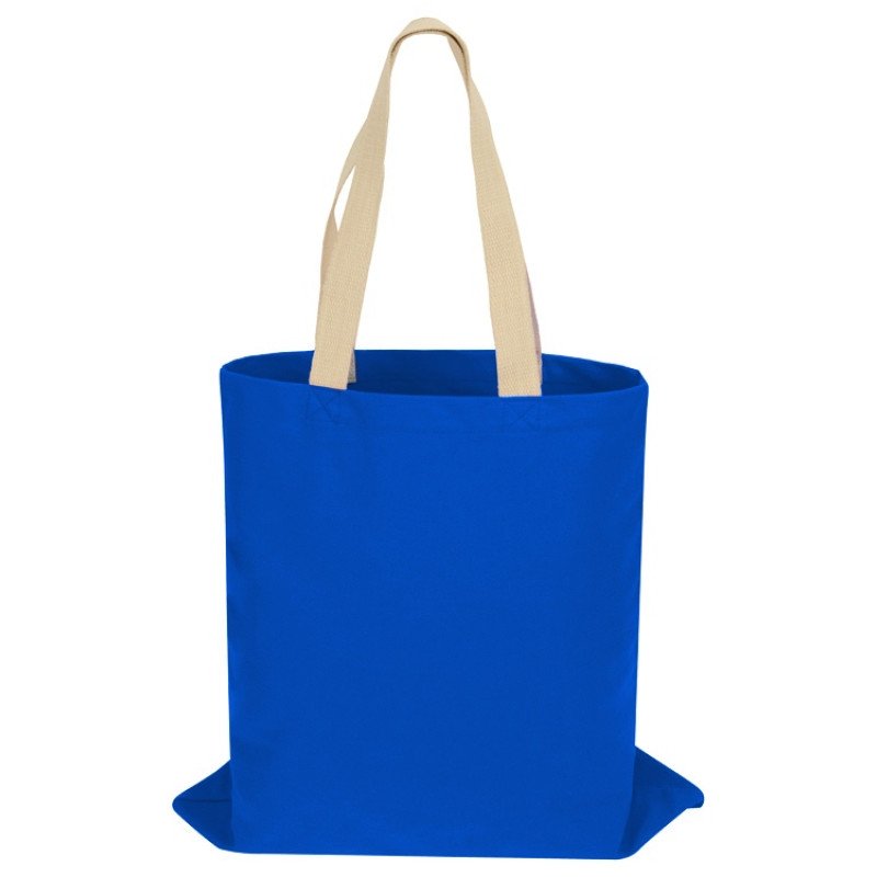 Сумка для шопинга Steady из хлопка с парусиновыми ручками, 260 г/м2, синий