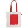 Сумка для покупокTopiс из переработанных материалов с наружным цветным карманом, красный