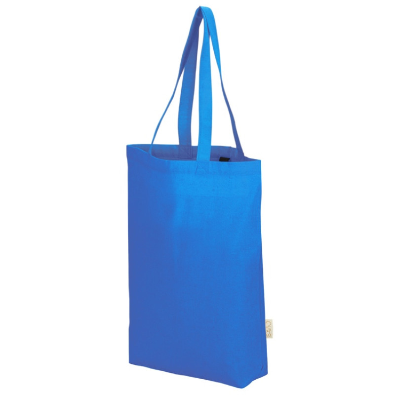 Сумка Fixy из переработанного хлопка с фиксирующей эластичной лентой, синий