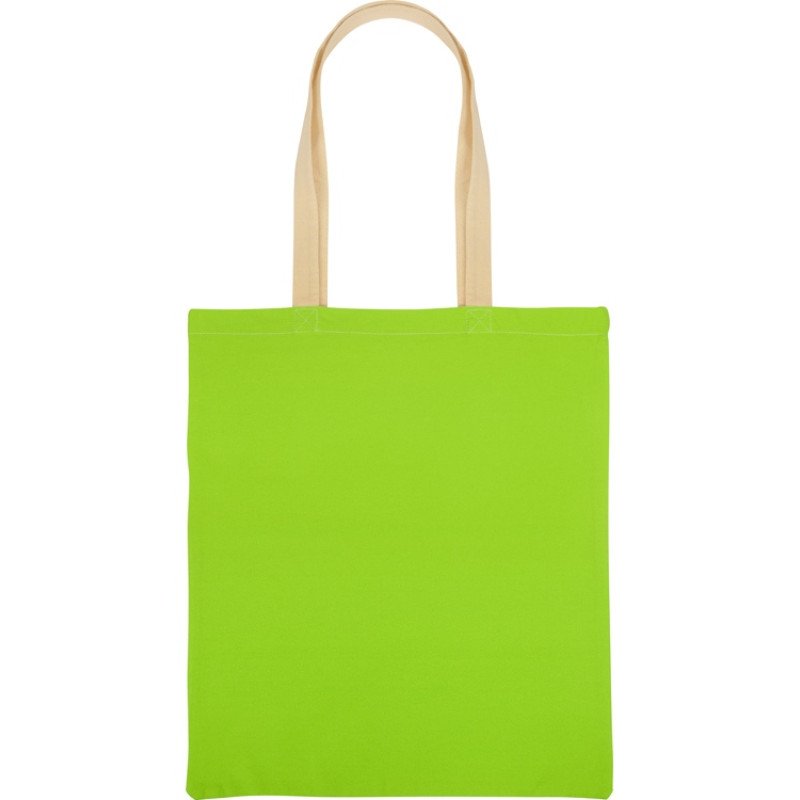 Сумка для шопинга Twin двухцветная из хлопка, 180 г/м2, зеленое яблоко/натуральный Сумка для шопинга Twin двухцветная из хлопка, 180 г/м2, зеленое яблоко/натуральный