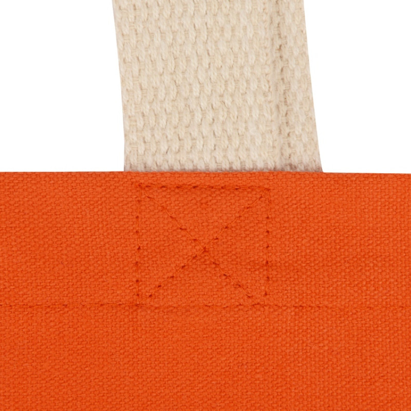 Сумка для шопинга Steady из хлопка с парусиновыми ручками, 260 г/м2, оранжевый (P)