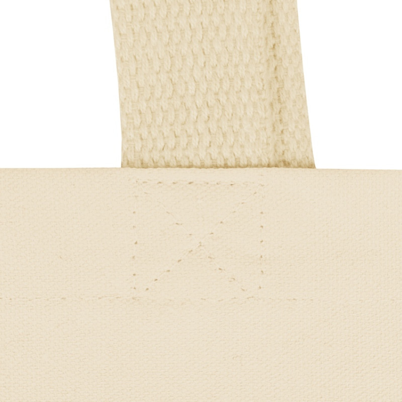 Сумка для шопинга Steady из хлопка с парусиновыми ручками, 260 г/м2, натуральный
