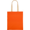 Сумка для шопинга Twin двухцветная из хлопка, 180 г/м2, оранжевый/натуральный