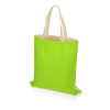 Сумка для шопинга Twin двухцветная из хлопка, 180 г/м2, зеленое яблоко/натуральный