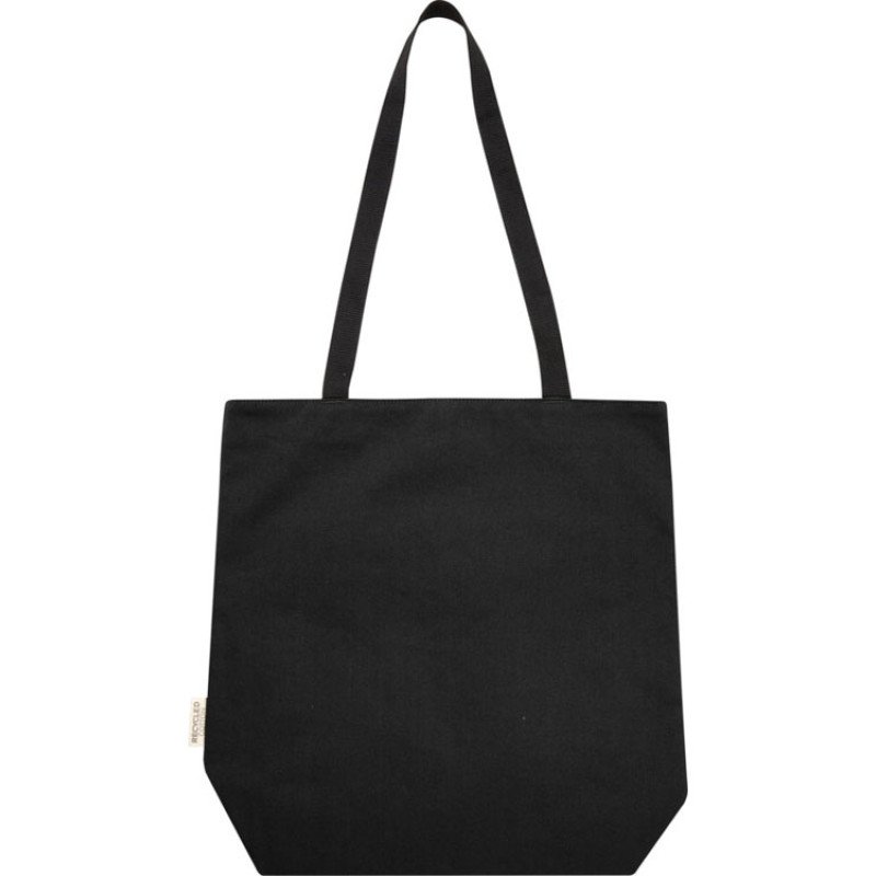 Универсальная эко-сумка Joey из холста, объемом 14 л, сплошной черный