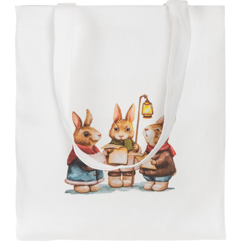 Сумка "Element" из хлопка для покупок, 180 г, белый