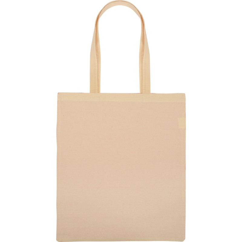 Сумка для шопинга Twin двухцветная из хлопка, 180 г/м2, оранжевый/натуральный