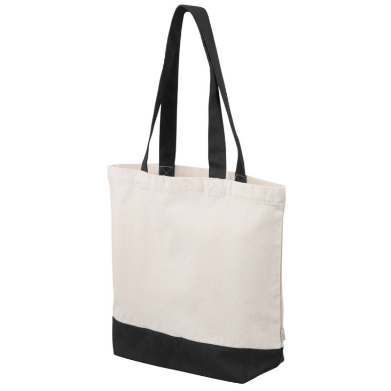 Сумка для шоппинга Cotton из переработанного хлопка 280 г, черный