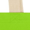 Сумка для шопинга Steady из хлопка с парусиновыми ручками, 260 г/м2, зеленое яблоко