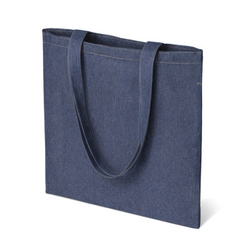 Джинсовая сумка-шоппер "Indigo"  с широкими лямками