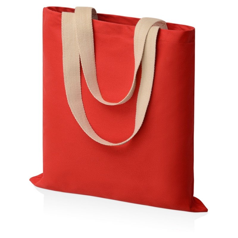 Сумка для шопинга Steady из хлопка с парусиновыми ручками, 260 г/м2, красный Сумка для шопинга Steady из хлопка с парусиновыми ручками, 260 г/м2, красный